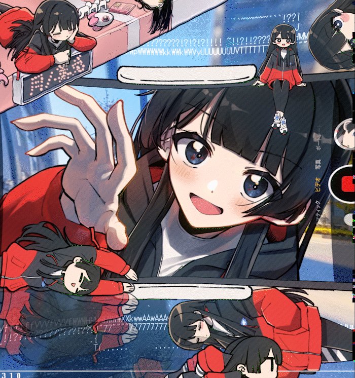 😭お知らせ + making😭 月ノ美兎さん7周年をお祝いした非公式ファンメイド楽曲「みちくさイズム」のイラスト+MVを制作させて頂きました！ 7周年、本当におめでとうございます🌙🐇 #みとあーと #月ノ美兎7周年