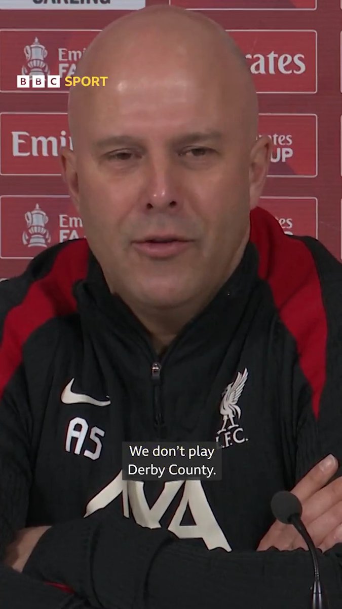 Did not expect Arne Slot to talk about Derby County when asked about Trent Alexander-Arnold's return 😂 #DCFC #LFC