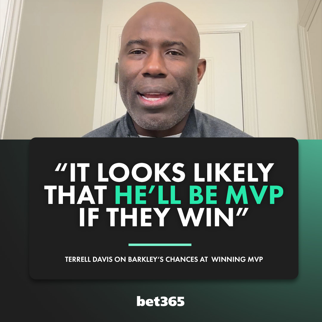 Could Saquon Barkley be the MVP on Sunday? 🤔 Terrell Davis shares his thoughts with Zach Berman/PHLY Eagles on Barkley potentially becoming the first RB since himself in 1998 to win the award 🏆