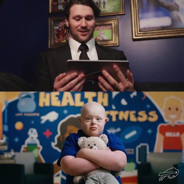 Josh’s reaction to his MVP video is everything. 🥹 #NFLHonors | #BillsMafia