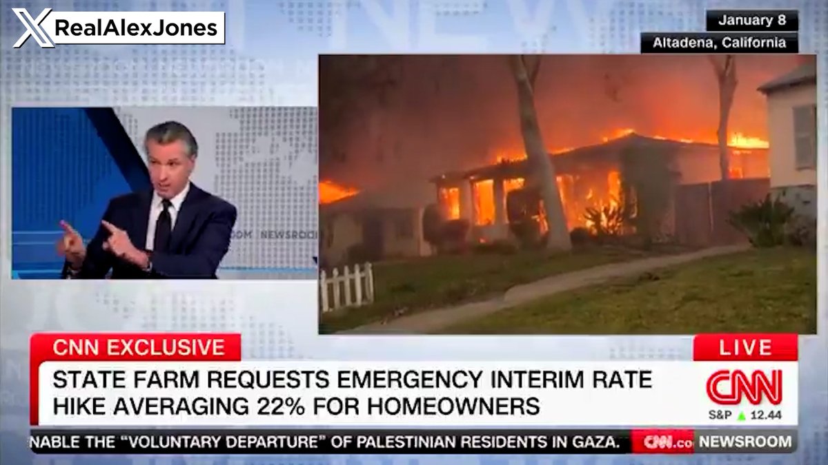 VIDEO: Gavin Newsom Announces That Palisades Property Owners CANNOT Rebuild As Before "You Can't Rebuild The Same, So We Have To Rebuild With Science & Climate Reality In Mind" Alex Jones Reveals What’s Really Going On In The Aftermath Of The LA Fires » WATCH/SHARE THE LIVE X STREAM HERE: