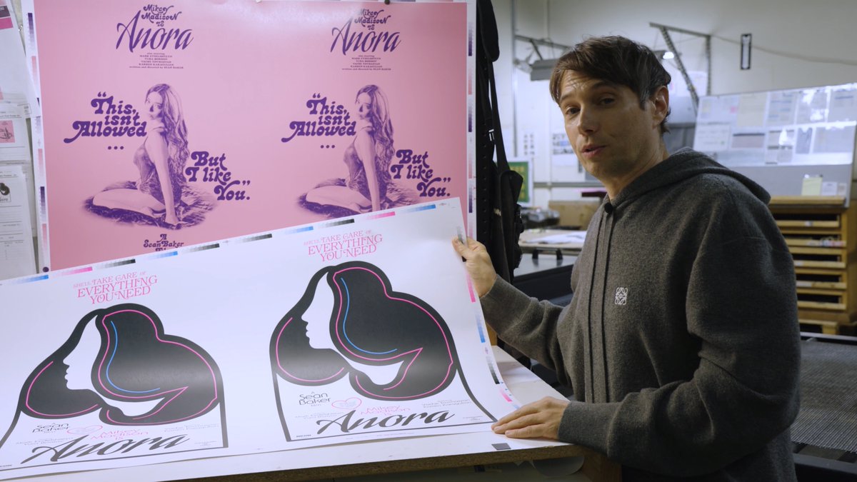 ANORA writer and director Sean Baker unveils two new vintage-inspired posters. Free digital downloads and limited-edition posters signed by Sean Baker are now available in the NEON Shop: