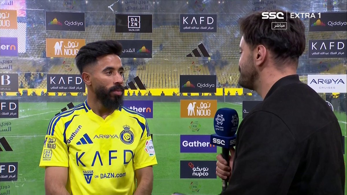 🚨🚨🚨🚨📹 — نواف بوشل ؛ "أنا في خدمة نادي #النصر ومايهم في أي مركز العب ". 🟡🔵