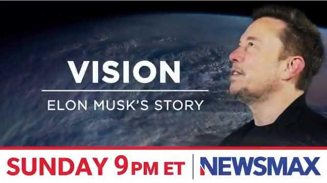 TUNE IN: @ElonMusk dreams BIG, and is transforming life as we know it, with advances in technology, outer space travel, and now, government policy with President Trump. Watch "Vision: Elon Musk's Story," Sunday at 9 PM ET on NEWSMAX. More: