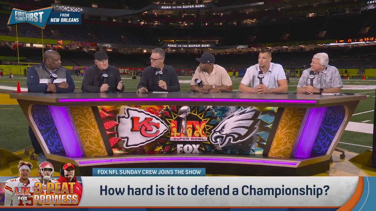 .nick wright asked the FOX Sports: NFL crew how hard it is to defend a Championship: “It’s a credit to Kansas City and to Philadelphia… For them to stay at that level of play with free agency is a credit to the organization.” — Jimmy Johnson