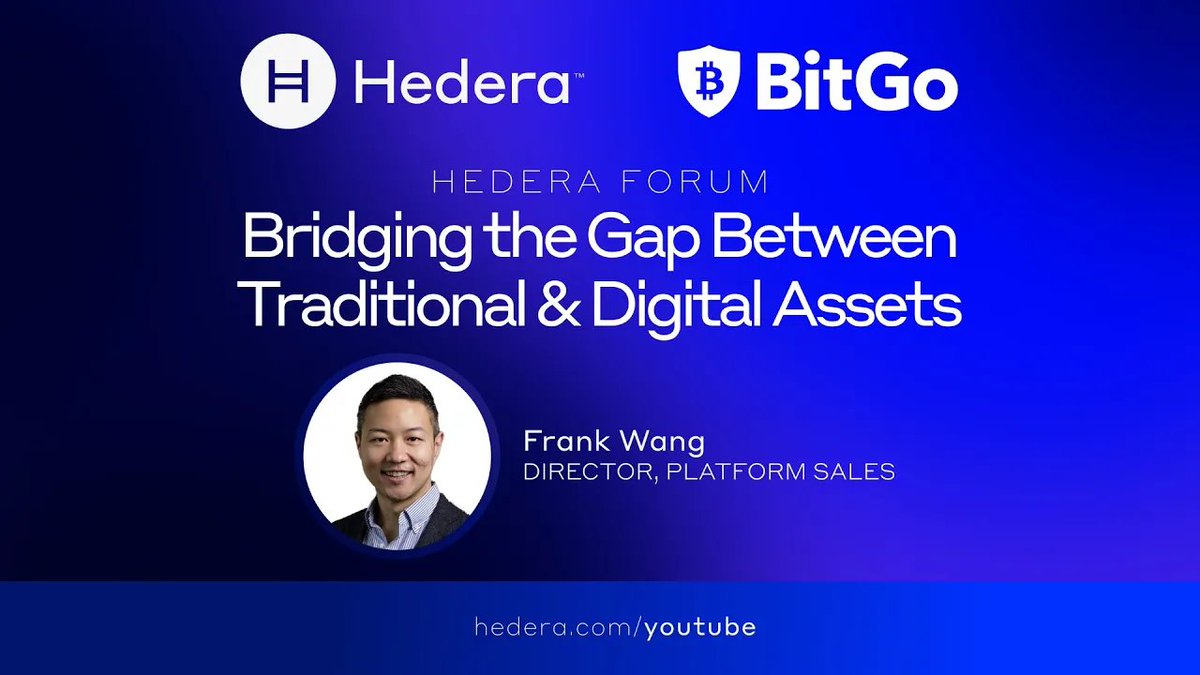 Dir. of Platform Sales Frank Wang BitGo explores the reasons behind joining the Hedera Council &amp; the road ahead, plus how BitGo has cemented themselves in the history of blockchain &amp; digital assets through institutional custodial services, tokenization offerings, payments, &amp; more.