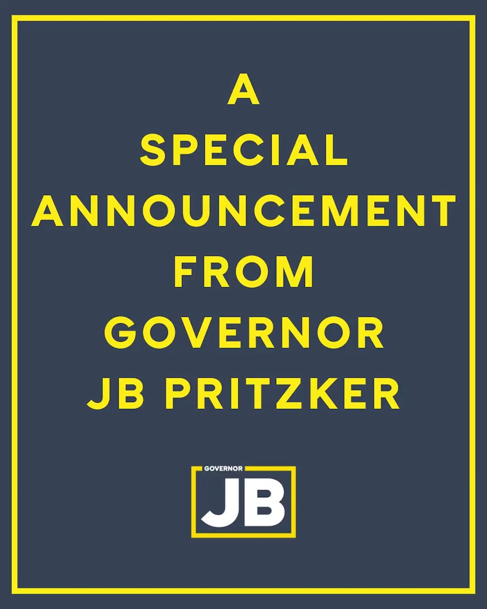 An important announcement from the Governor of Illinois.