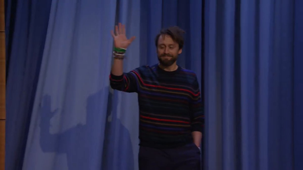 Kieran Culkin makes quite the entrance 🤣 #FallonTonight