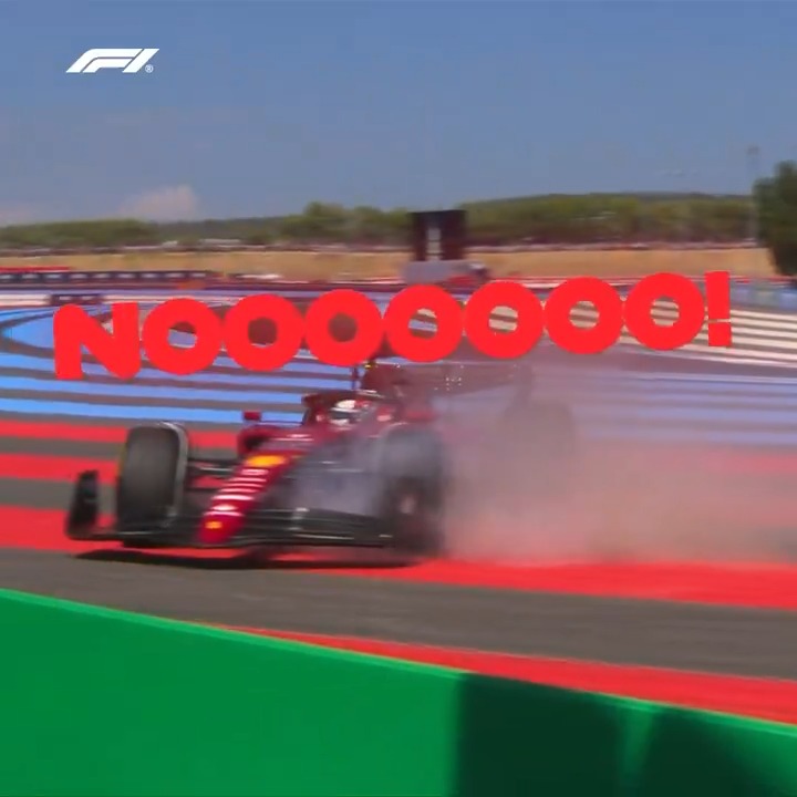 Heartbreak for Charles Leclerc ๐ From the race lead to the barrier in seconds #F1