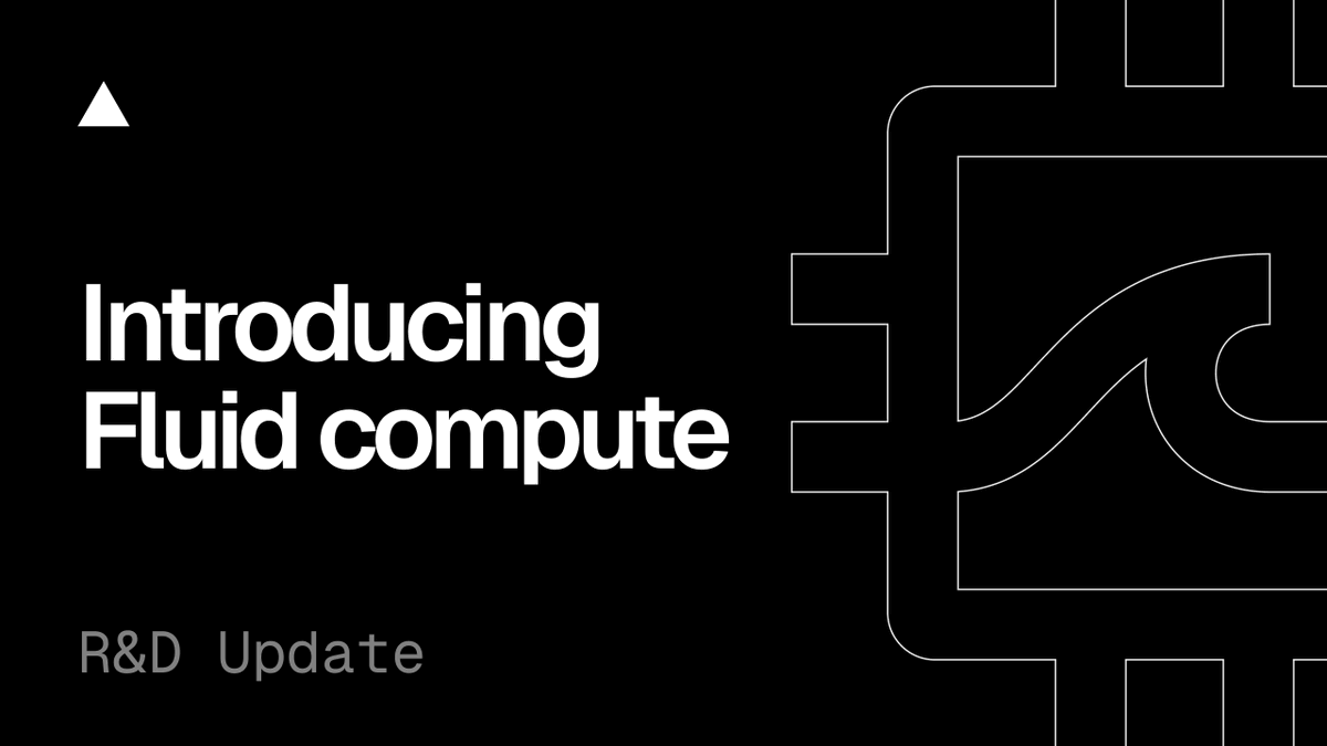 Watch our introduction of Fluid compute—a faster and more cost efficient way to build dynamic applications.