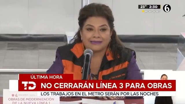 ▶️ #ÚLTIMAHORA | Clara Brugada informa que no cerrarán la Línea 3 del Metro CDMX durante trabajos de remodelación; los trabajos serán por las noches. 📺 #TelediarioMediodía con Jaime L. Núñez Piña 🍍, Fernanda Tapia y Cecy Salamanca ⭐