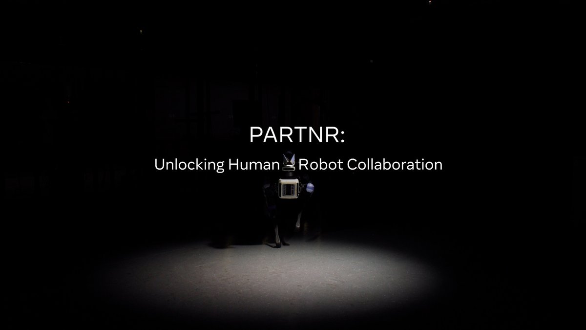 Meta PARTNR is a research framework supporting seamless human-robot collaboration. Building on our research with Habitat, we’re open sourcing a large-scale benchmark, dataset and large planning model that we hope will enable the community to effectively train social robots.