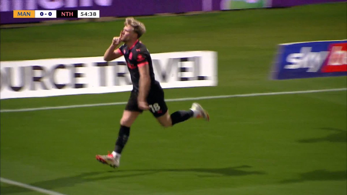 McGeehan heads home to give Northampton the lead 💥