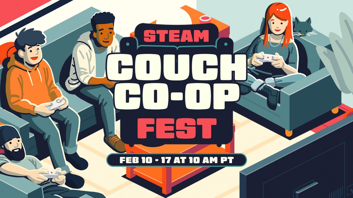 Hot on the heels of Idler Fest (still ongoing!) comes Couch Co-op Fest, featuring games that can be played together-- including on a virtual couch, with friends far away. Coming on Monday, February 10th!