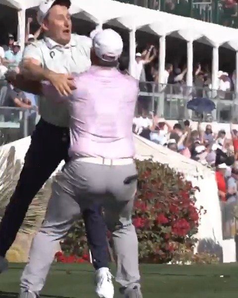 What was it like to be on the tee for Emiliano Grillo's ace?