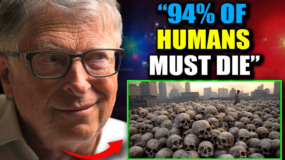 🚨 Bill Gates 'Predicts' Black Swan Event Will Depopulate 94% of Global Population While the world’s attention is fixed on the Trump administration’s rapid dismantling of the Deep State, Bill Gates is seizing the moment to advance a shocking agenda. Under the cover of global distraction, he’s launching an unprecedented assault on humanity, boldly claiming that human beings are no longer essential to the planet’s future. In fact, Gates warns that a black swan event is not just possible - it’s highly likely, with the potential to wipe out 94% of the global population in the near future. And if history has taught us anything, it’s that Gates’ so-called "predictions" have an uncanny tendency to come true - almost as if they’re less about foresight and more about forewarning, hinting at plans already set in motion.