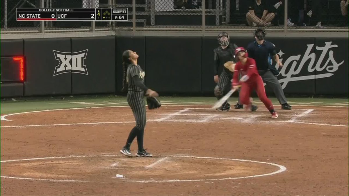 Simmer down ... or not 🤩 Kendall Simmers drills her first collegiate homer to get the Pack on the board in the fourth!