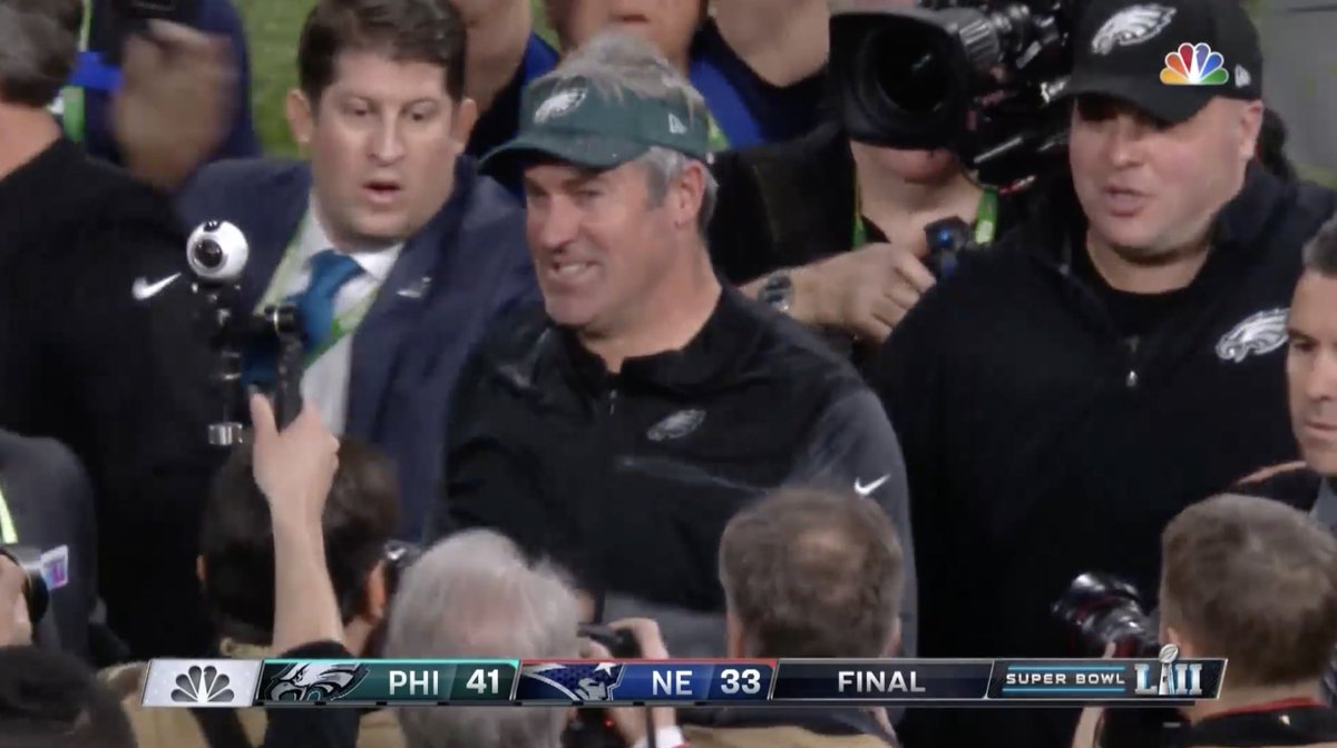 The first time the Philadelphia Eagles won the Lombardi Trophy. Can they win a 2nd one? 🏆 📺: #SBLIX– Sunday 6:30pm ET on FOX 📱: Tubi + NFL app