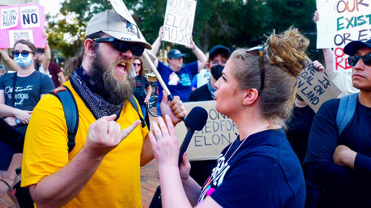Lunatic leftist says he wants President Trump and Elon Musk dead, and threatens to punch Matt Walsh in the face if he ever sees him!