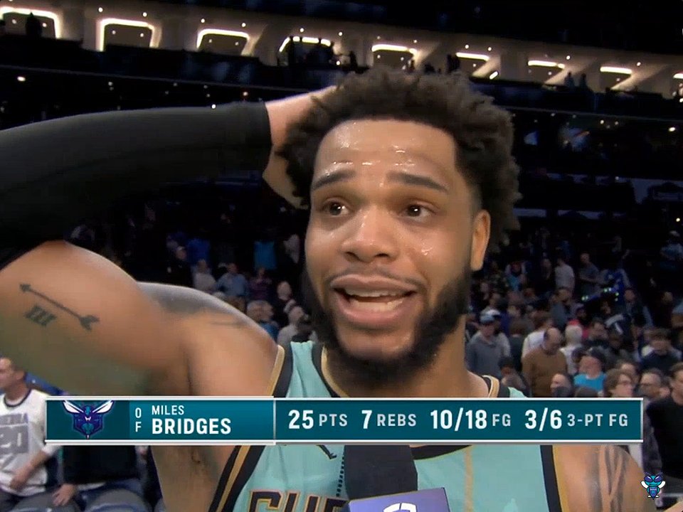 🗣️ Miles Bridges: "Buzz City, I love y'all. It's better days ahead. We just got to keep on fighting, keep on grinding. Everything's gonna get better for us." Miles Bridges Postgame Interview ⤵️