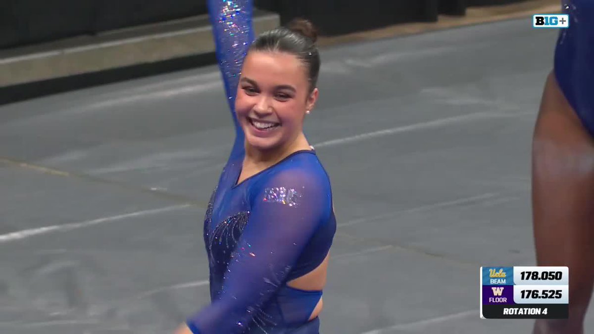 The FOURTH CONSECUTIVE 9.9+ beam score for the Bruins goes to Brooklyn Moors! 💻: B1G+