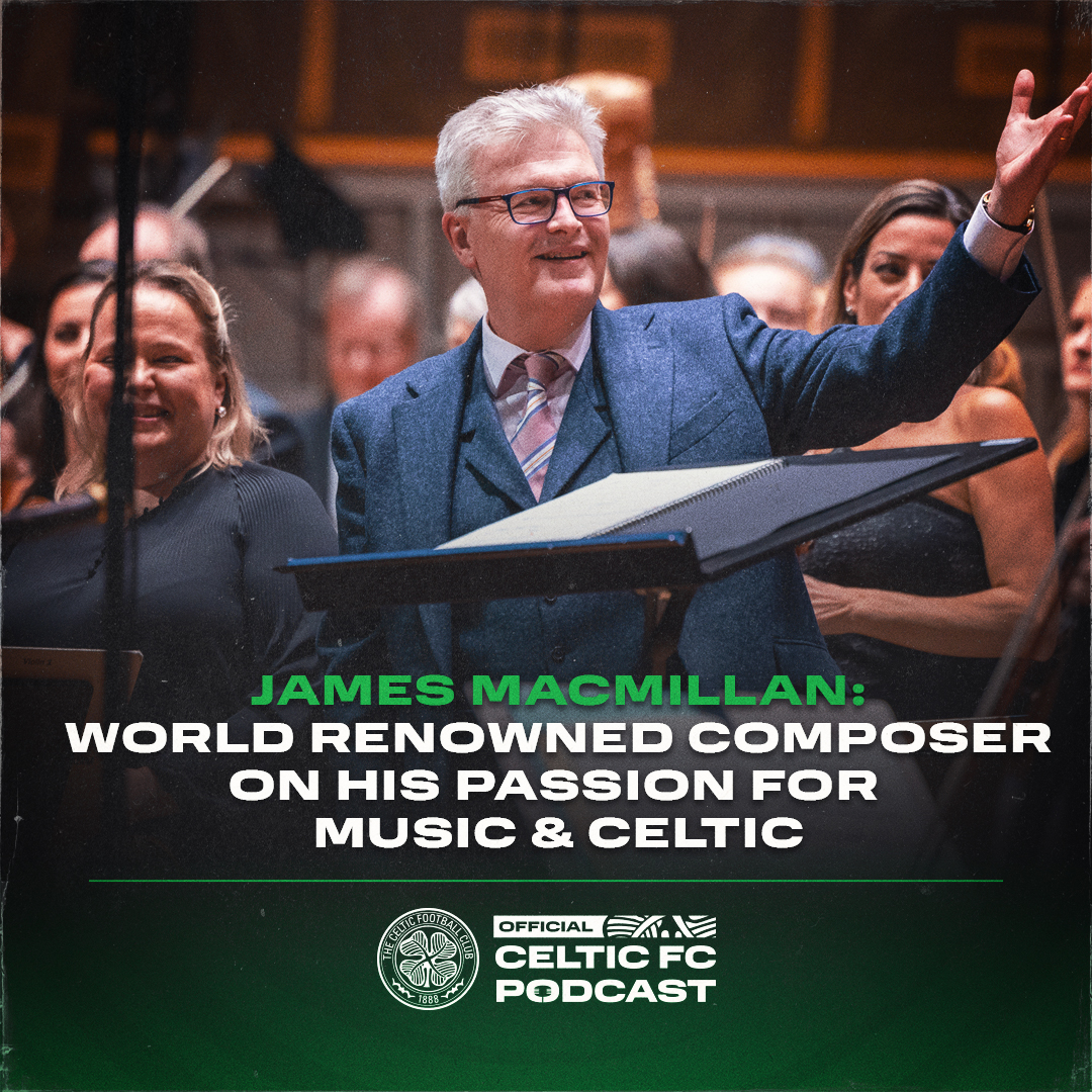 🎙️"It was like a light going on and I never looked back…" 🎼 Hear from renowned composer and conductor, James MacMillan on his love for music & Celtic 💚 Watch or listen now ⤵️ Celtic View | #CelticFC🍀