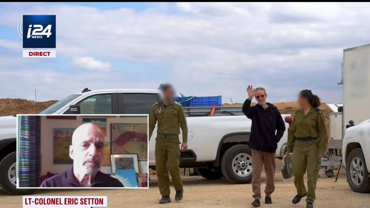 "On ne voit pas de blessures visibles mais on voit qu'ils ont été très maltraités. La Croix-Rouge a été incapable d'accomplir sa mission et se borne à être les taxis du Hamas. C'est révoltant!" Lieutenant-colonel Eric Setton
