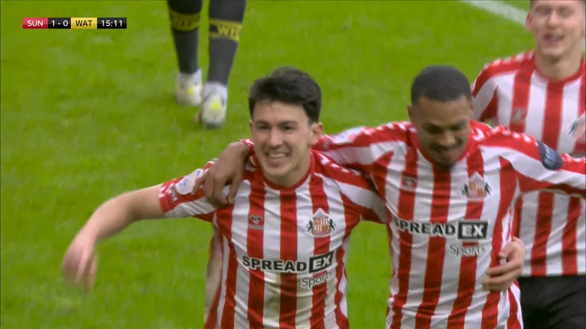 Watford momentarily forget the concept of marking and Sunderland take the lead!