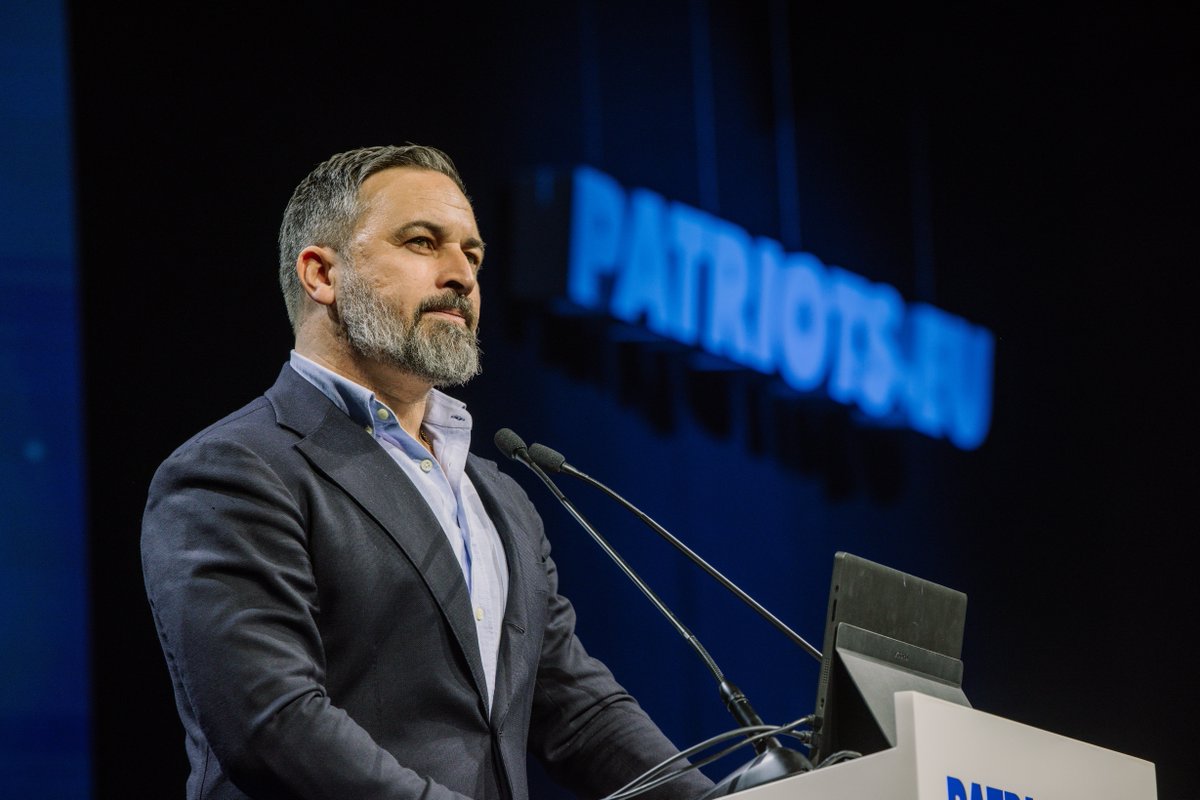 “El gran arancel contra nuestro campo es el Pacto Verde Europeo, y los impuestos confiscatorios de Bruselas y de los gobiernos socialistas ”. Santiago Abascal 🇪🇸 con Patriots.eu 👏👏👏