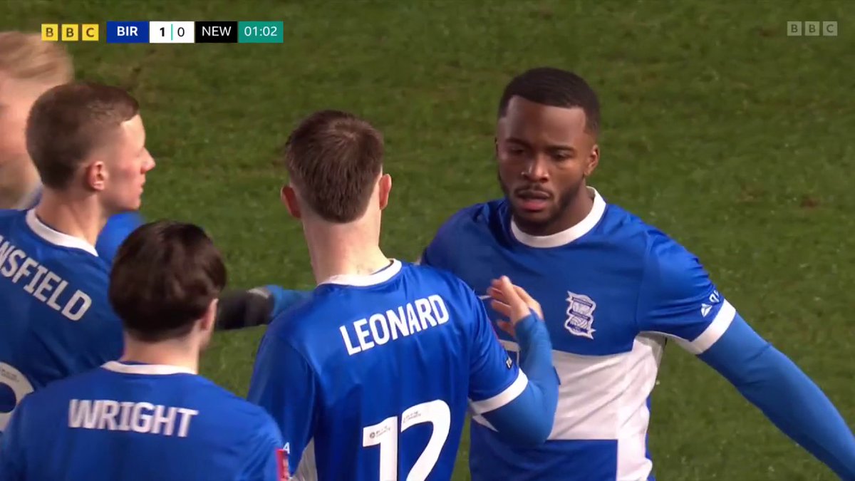 What a start by Birmingham 😍 Ethan Laird opens the scoring inside the first minute against Newcastle 😳 #FACup