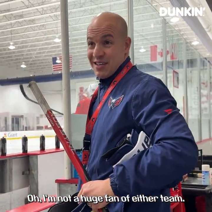 Unfortunately, both teams can't lose 🙂 #ALLCAPS | Dunkin'