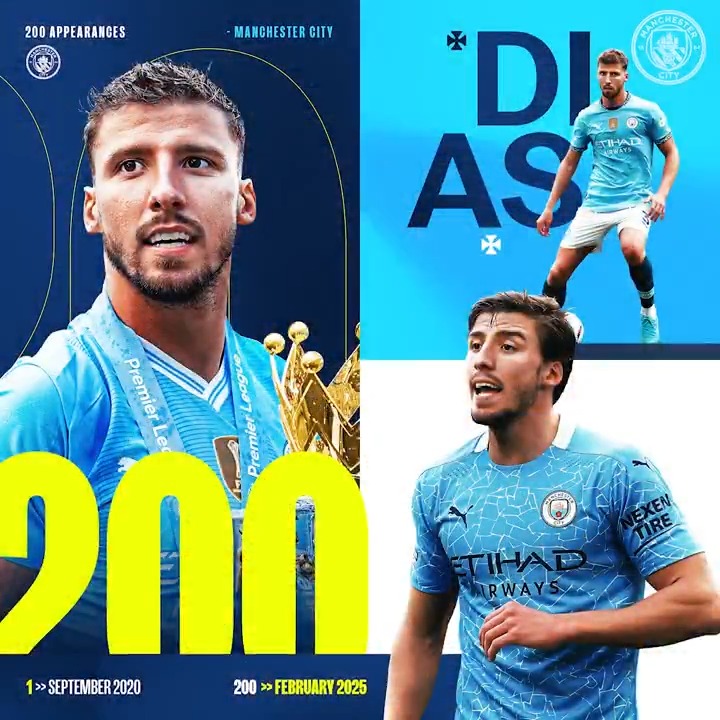 2️⃣0️⃣0️⃣ City appearances for our number 3️⃣! 🤩