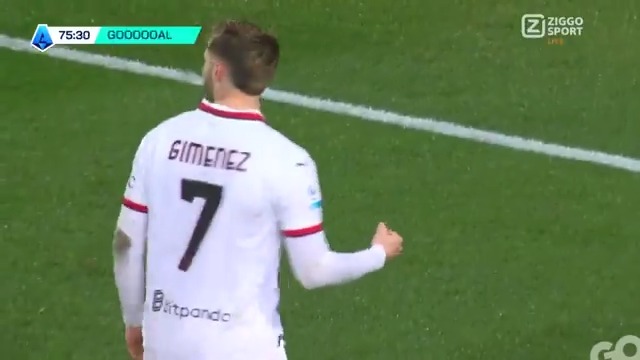 SANTIAGO GIMÉNEZ 🎯 De Mexicaan maakt zijn eerste voor AC Milan 👏 #ZiggoSport #SerieA #EmpoliMilan