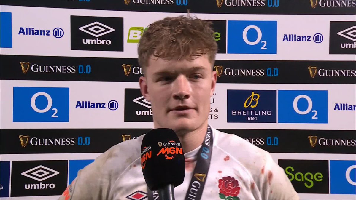 🗣️ "It was far from perfect by my God that group fought hard." 💪 Congratulations to the player of the match, Fin Smith! 👏 #ITVRugby | #GuinnessM6N | Topsy Ojo | Fin Smith | Northampton Saints 😇