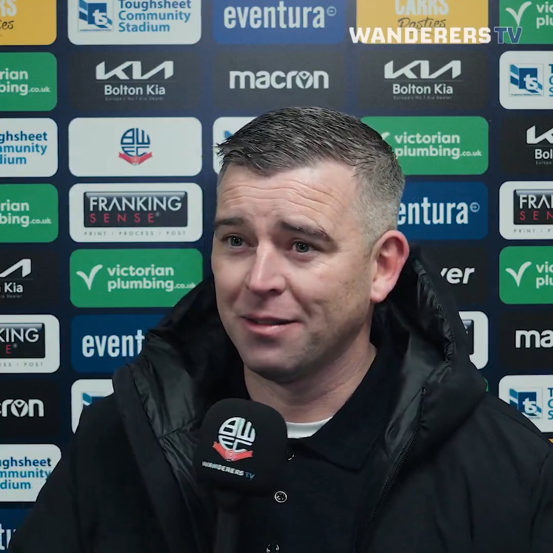 🎙️ Steven Schumacher gives his reaction after picking up his first three points as Wanderers' Boss! Watch in full here 👇 #bwfc