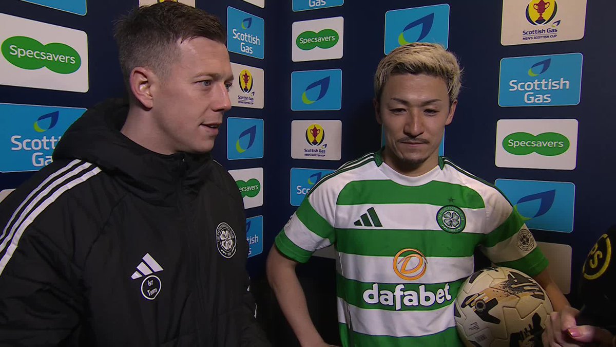 "I want more goals!" 🔥 Daizen Maeda keeps it simple as he and Callum McGregor react to Celtic Football Club's win over Raith Rovers 🍀 #ScottishCup