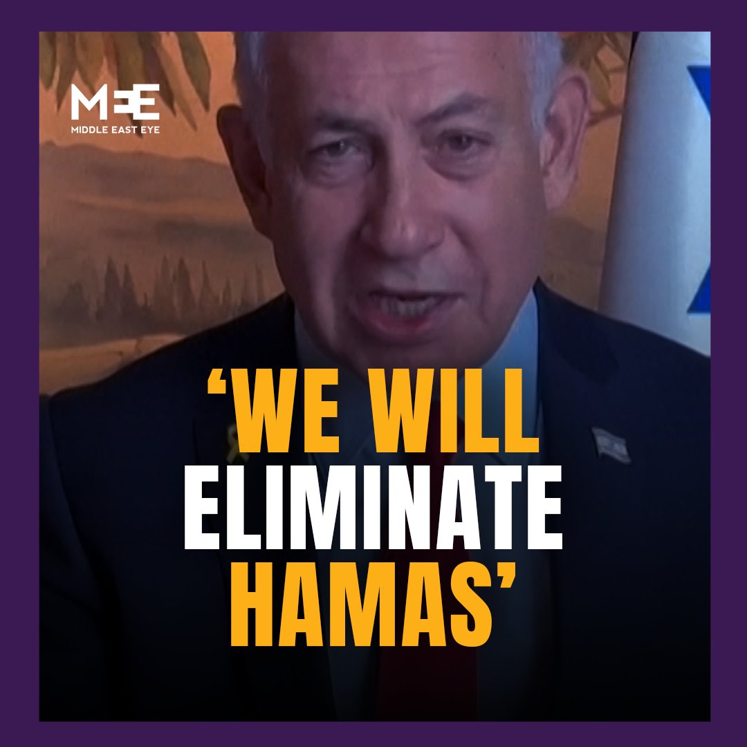 Benjamin Netanyahu promises to 'eliminate Hamas' and 'return all hostages'.