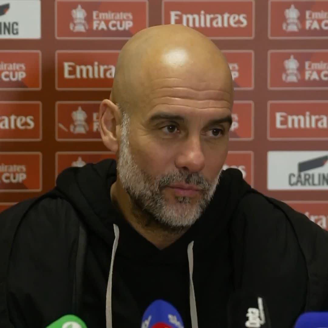🗣️ "That was really good" Pep Guardiola was able to see the funny side of Leyton Orient supporters chanting "You're getting sacked in the morning" 🎙️