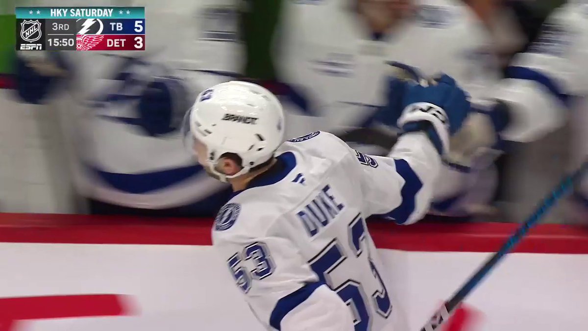 DYLAN DUKE! FIRST NHL GOAL! 🚨 He scores in his first NHL game in the state where he played college hockey with his family in attendance! 🇺🇸: ABC & ESPN+ ➡️ 🇨🇦: Sportsnet or stream on Sportsnet+ ➡️