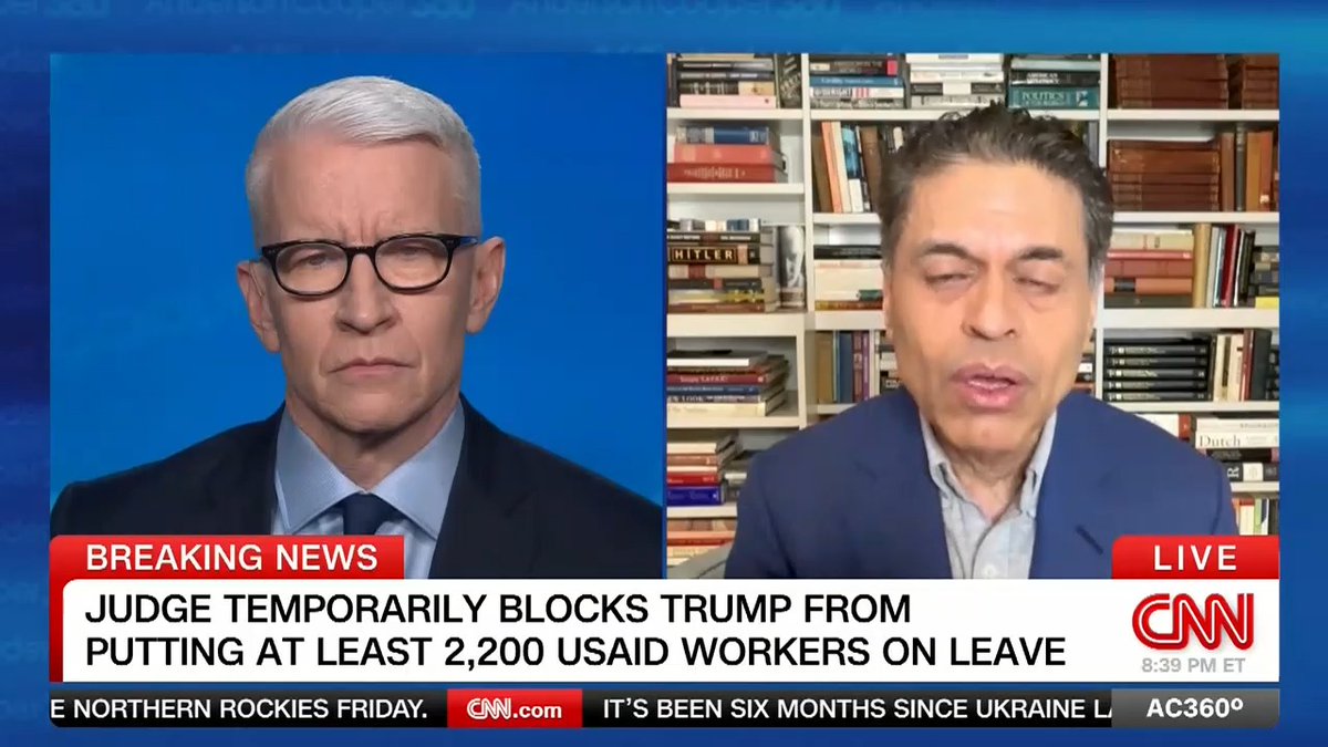 "These are people who are going into this work because they're trying to save lives": Fareed Zakaria joins Anderson to discuss the role of USAID workers around the globe as the Trump administration takes aim at the agency.