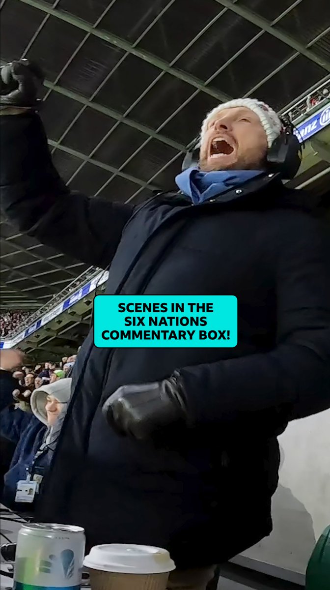 That last-minute winning try feeling! 🥰 🎙️ Chris Jones &amp; Matt Dawson #SixNations #ENGvFRA England Rugby