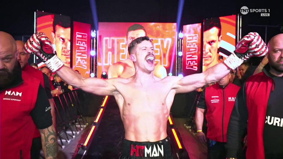 Sit back, relax, and turn up the volume 🔊 Nathan Hitman Heaney's ring walks are legendary 🎶 #ChisoraWallin | LIVE on TNT Sports &amp; discovery+ UK