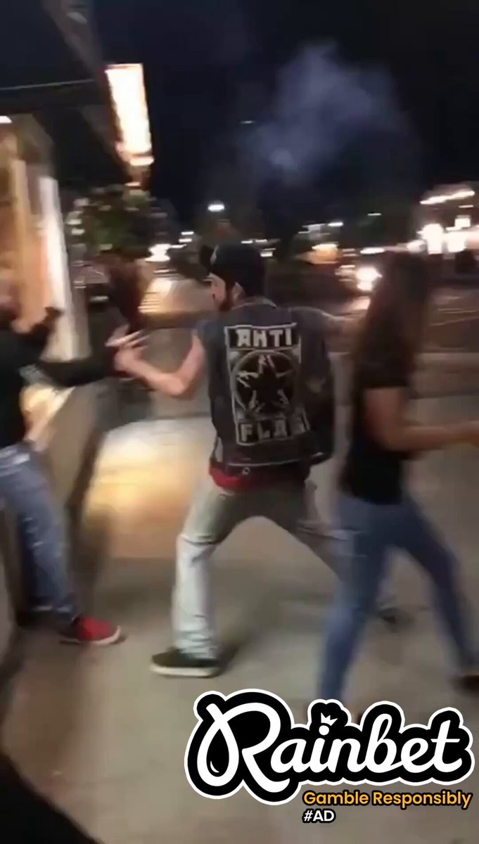 Man gets punched outside the bar for talking to dudes girl and ends up getting revenge and beating him up