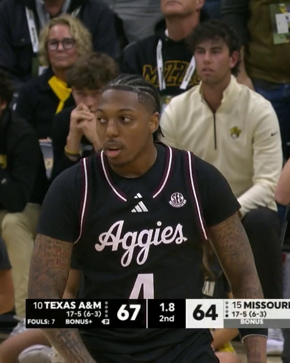 WADE TAYLOR IV HAS ICE IN HIS VEINS 🥶 Texas A&M Basketball takes down No. 15 Mizzou!