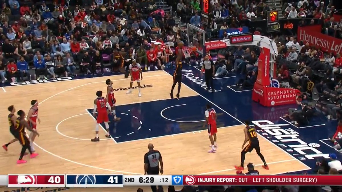 Terance dunks his first points as a Hawk!