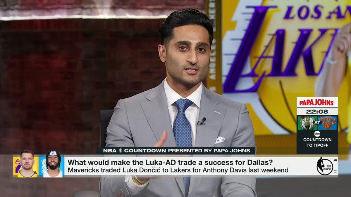 “Anthony Davis has some soreness in that groin area, but it’s not expected to be a serious injury.” Shams Charania with the latest on AD’s injury.