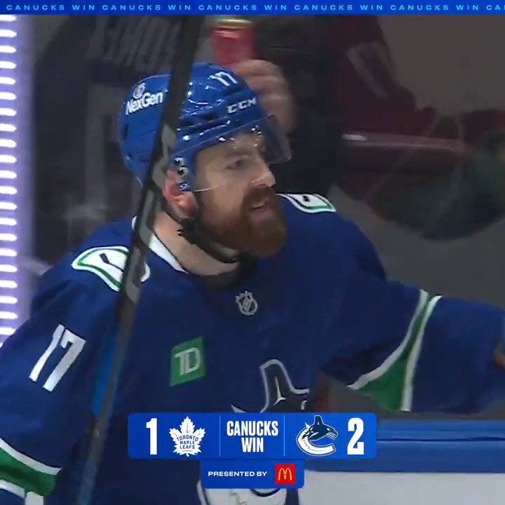 2 POINTS OVER TORONTO❗️ #Canucks | McDonald's 🇨🇦