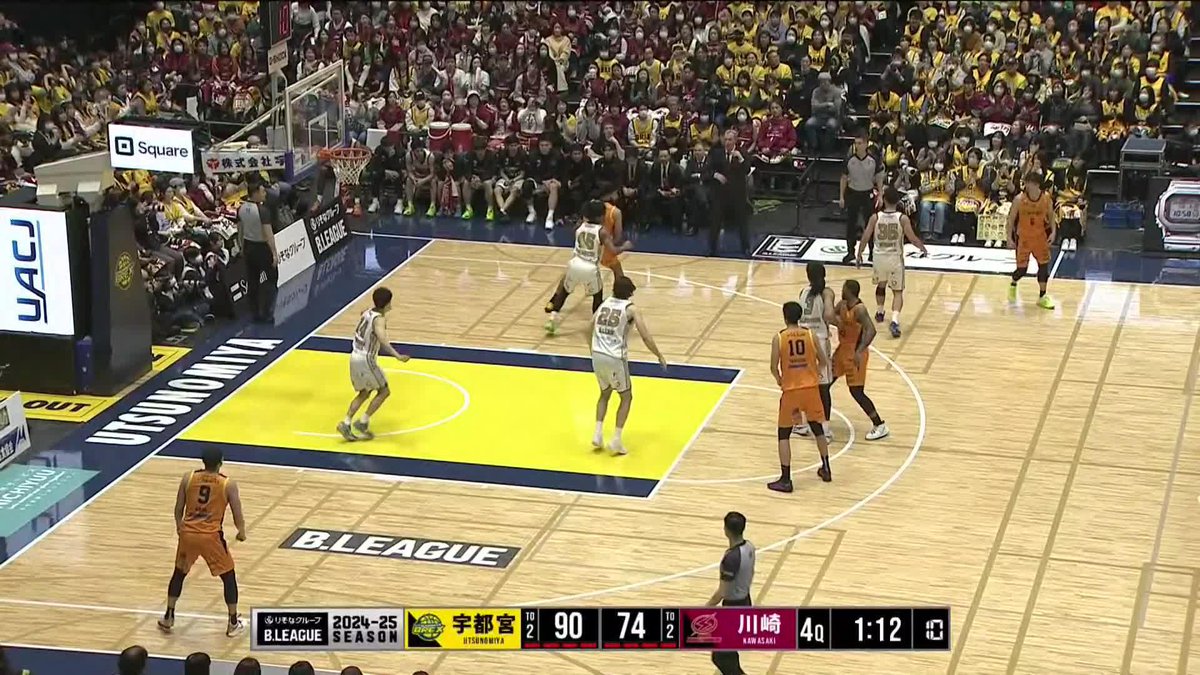 2/9(日) 川崎戦 ホームのファンのあたたかい拍手を受け、ユース特別枠の#3 田中選手が、Bリーグデビュー!! #田中大貴 #BREX
