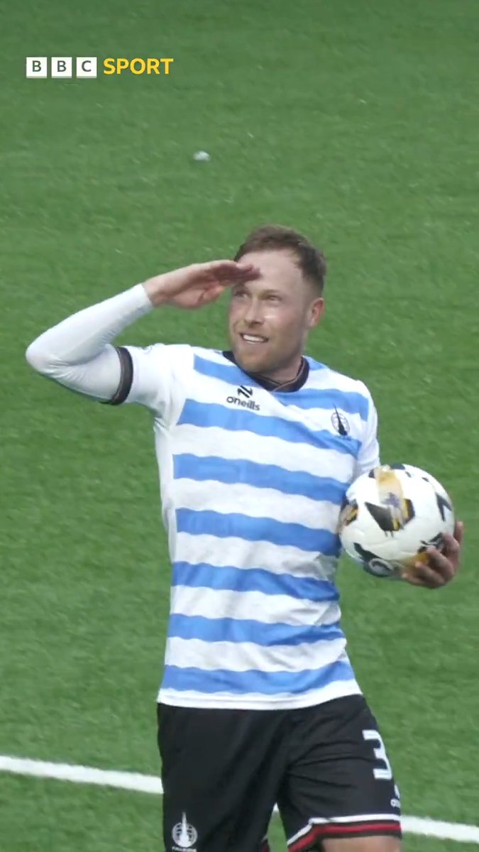 "The king is back!" 👑 Scott Arfield with a hat-trick on his Falkirk FC return yesterday 🫡 #BBCFootball
