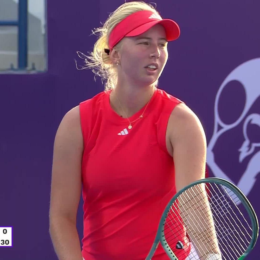 the ability to go from defense to attack 😮‍💨 Elise Mertens | #QatarTotalEnergiesOpen